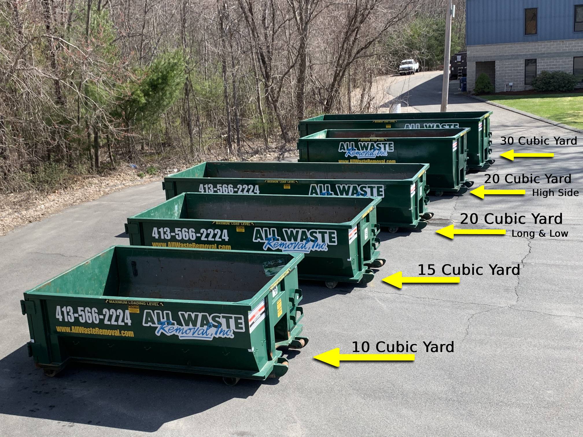 AWS Dumpster Sizes 